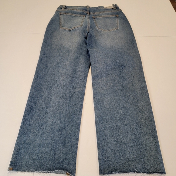 Dex High Rise Zoe Straight Crop Jean Size 27 Light Petrol Wash NEW! - Picture 16 of 16